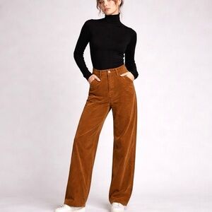 Levi’s 94 Baggy Corduroy Pants | Brown High Rise Relaxed Fit, 26